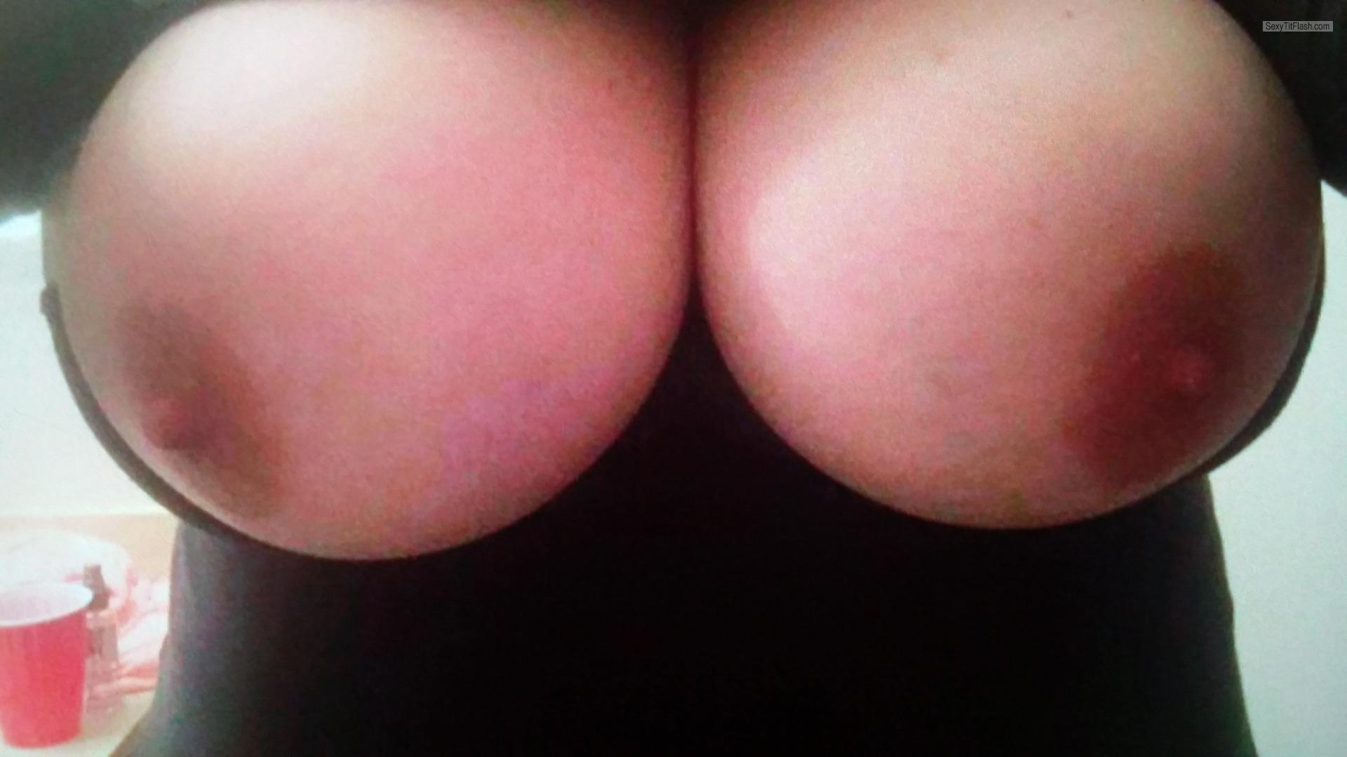 Tit Flash: My Very Big Tits (Selfie) - Boooom from United States